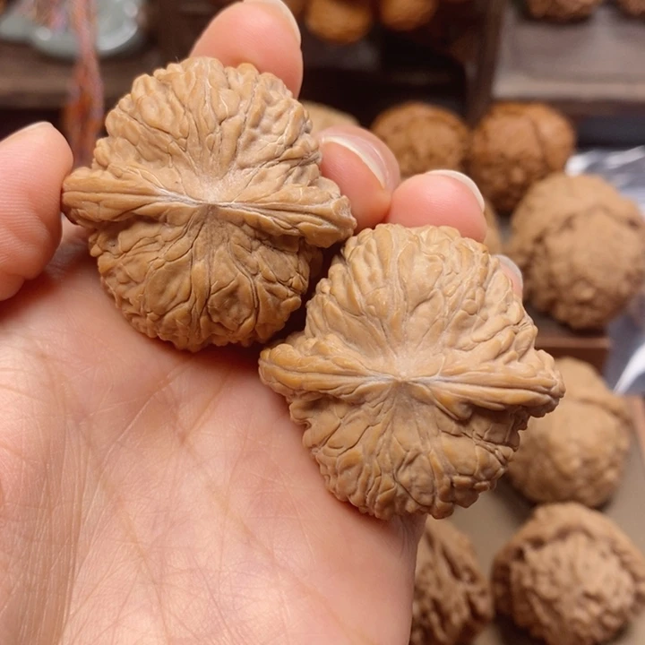 文玩核桃把件全品磨盘40