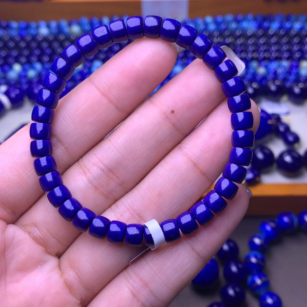 青金石未镶嵌手串6mm