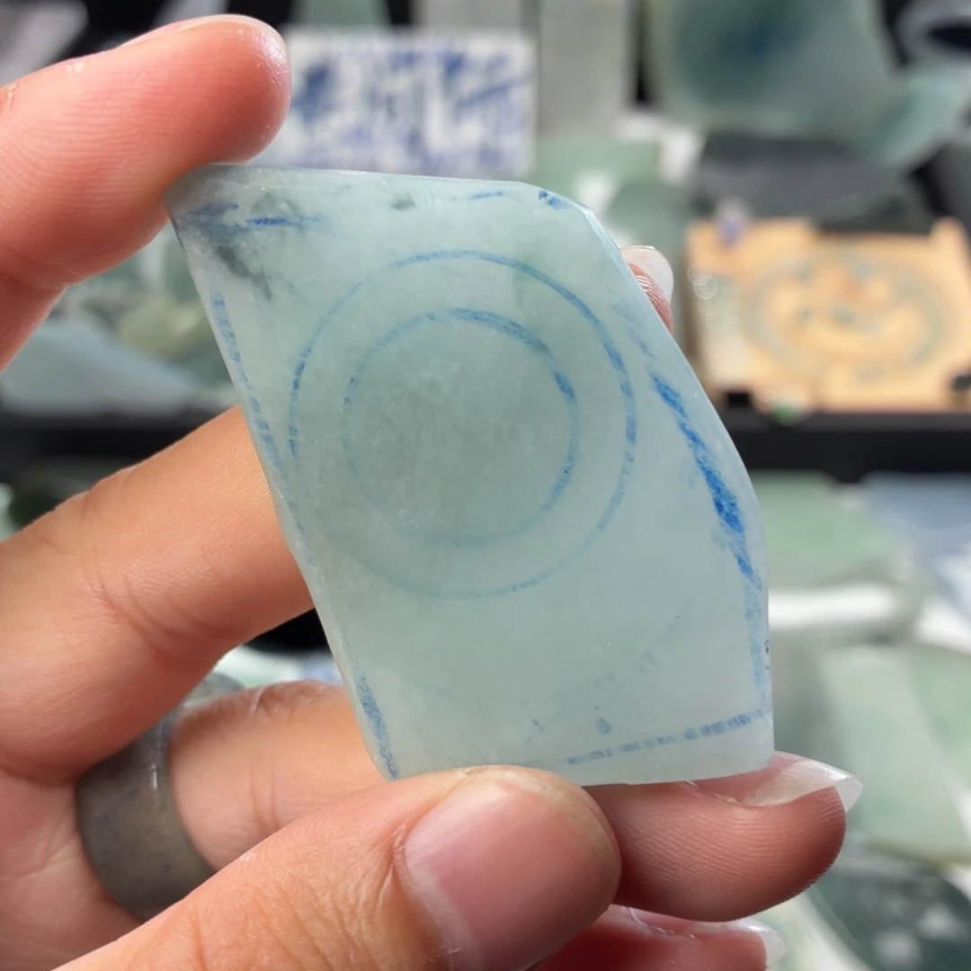 定制翡翠未镶嵌天然缅甸翡翠a货高糯化片料