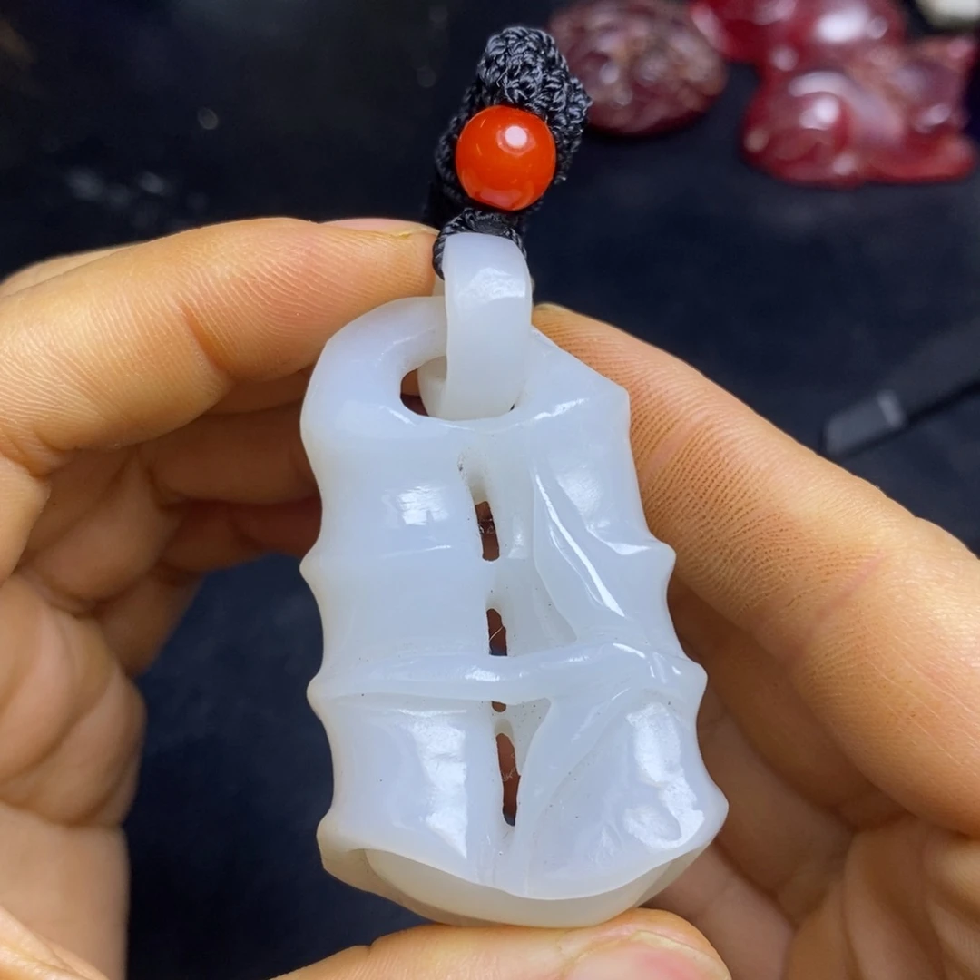 吊坠白玉菩提精品玉