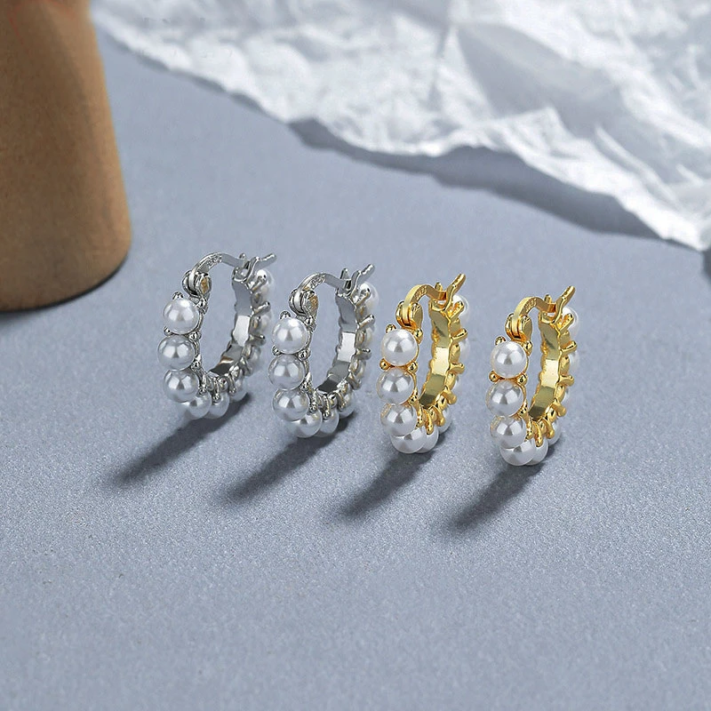 925银耳饰 925纯银法式耳扣百搭冷淡设计感耳圈轻奢ins气质耳饰