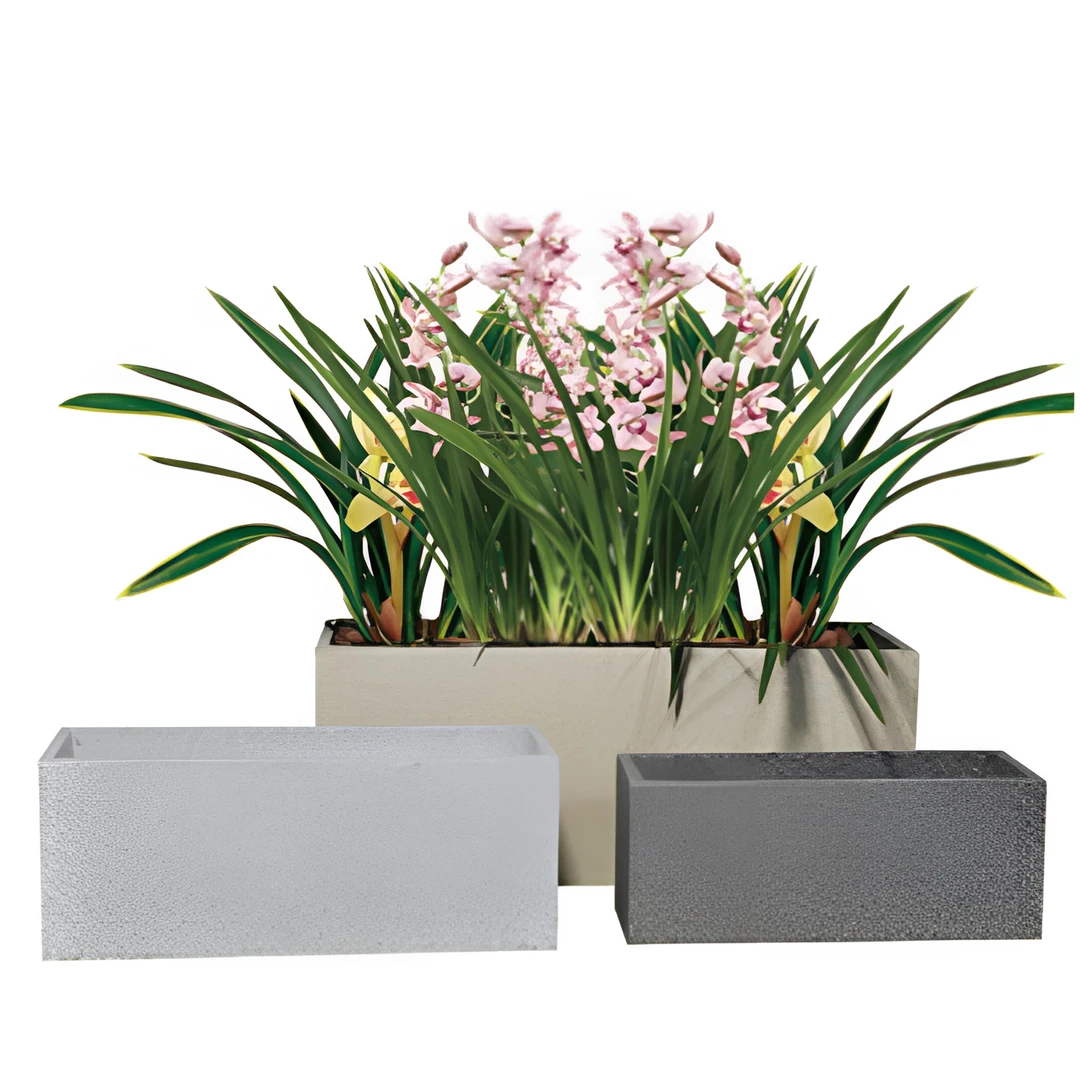 镁泥花盆黑金刚黑珍珠高山欧式简约轻奢办公室落地透气大号盆器