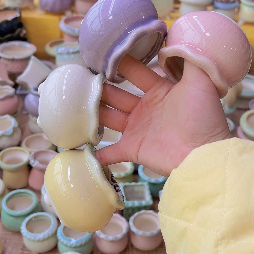 红陶陶瓷花盆当场满12包邮