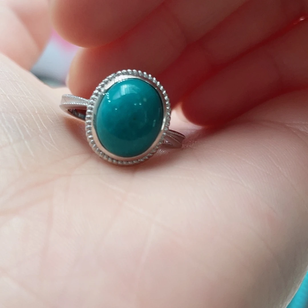 绿松石颈饰银S925镶嵌