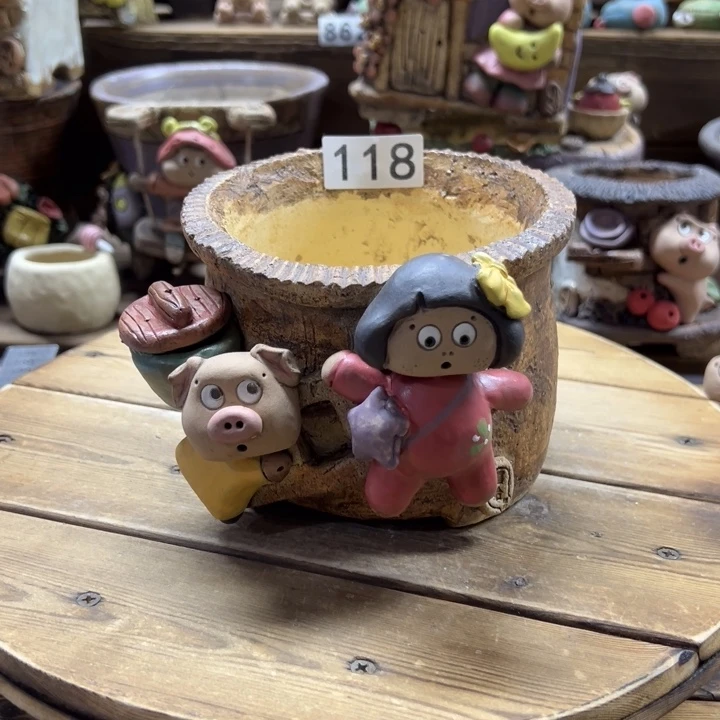 嘻哈多肉花盆百搭