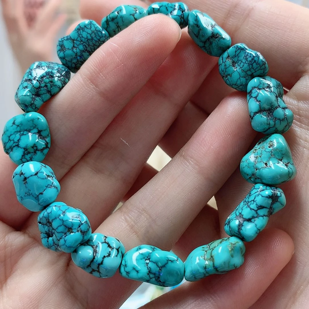 未镶嵌绿松石珠宝奇石安*✨