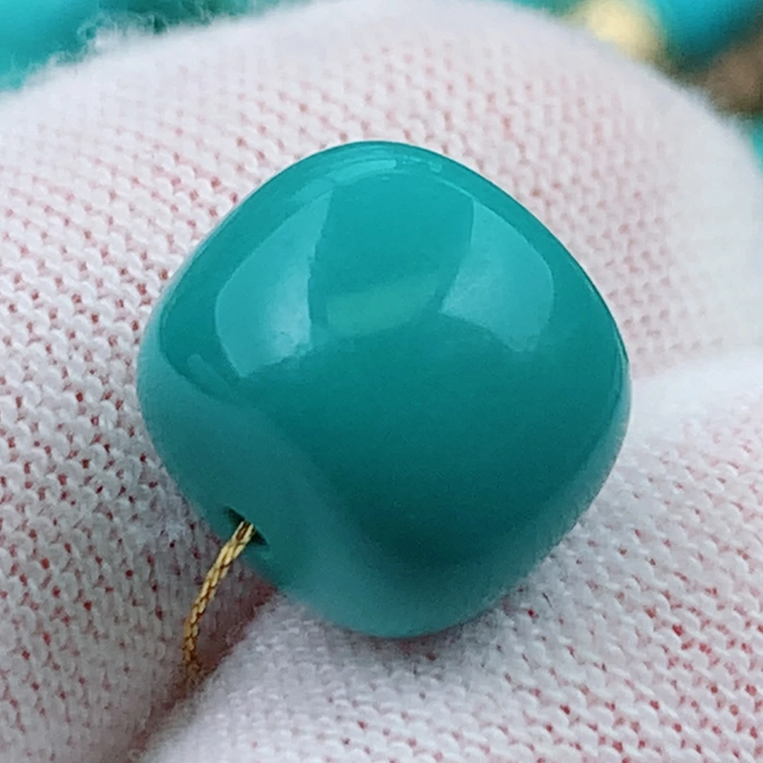 未镶嵌绿松石珠宝奇石11.8mm