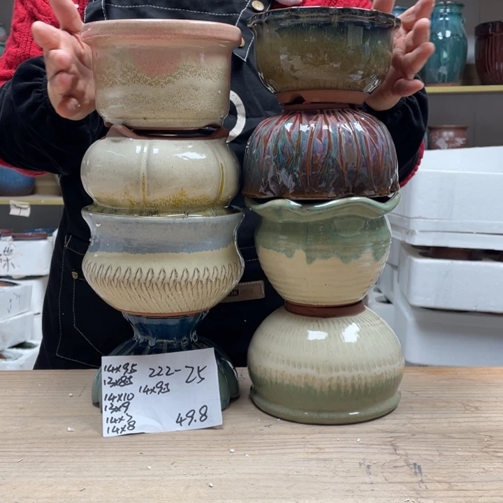 紫砂花盆多肉花盆微瑕25