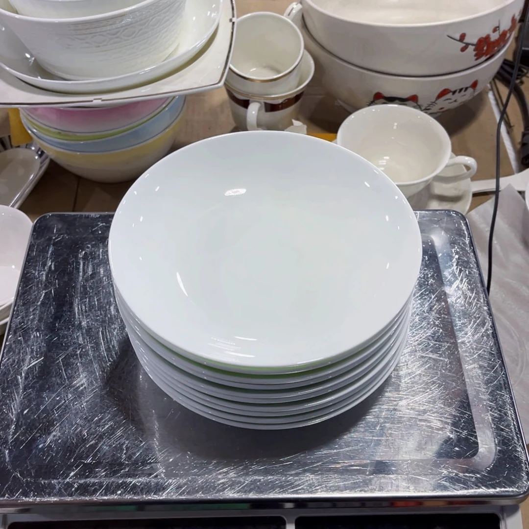 小***子新骨瓷纯白7寸10个