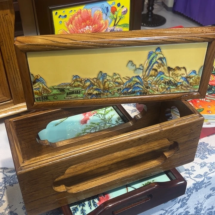 加大款瓷板画艺术玲珑阁