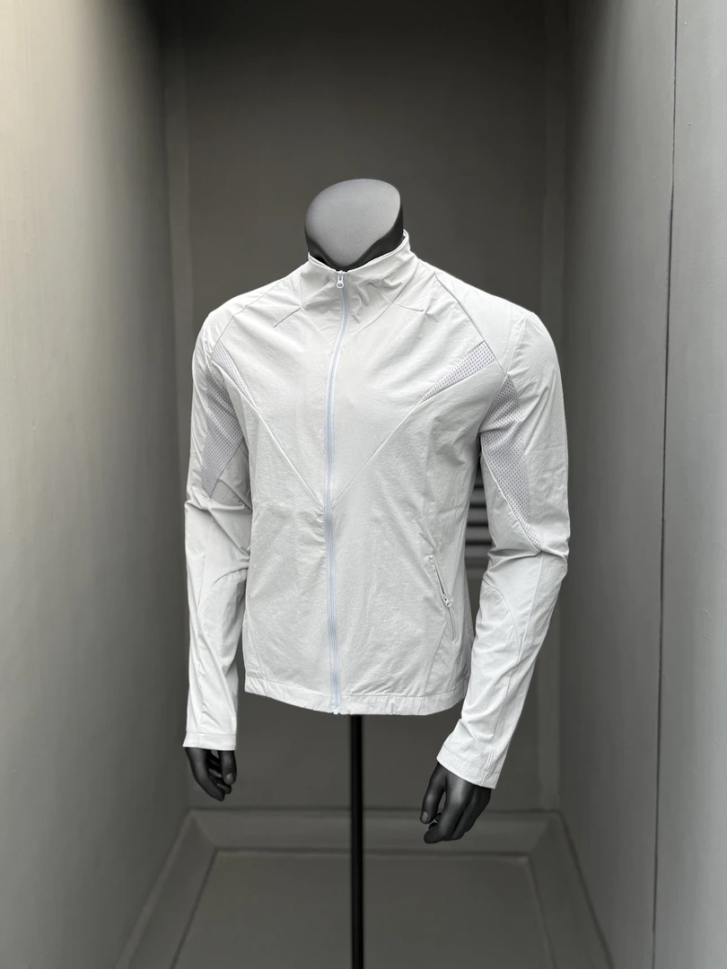 91studio 速干无帽防晒衣男夏季立领痞帅网眼外套骑行户外防晒服