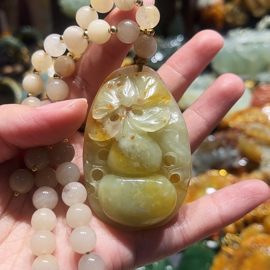 未镶嵌岫玉毛衣链