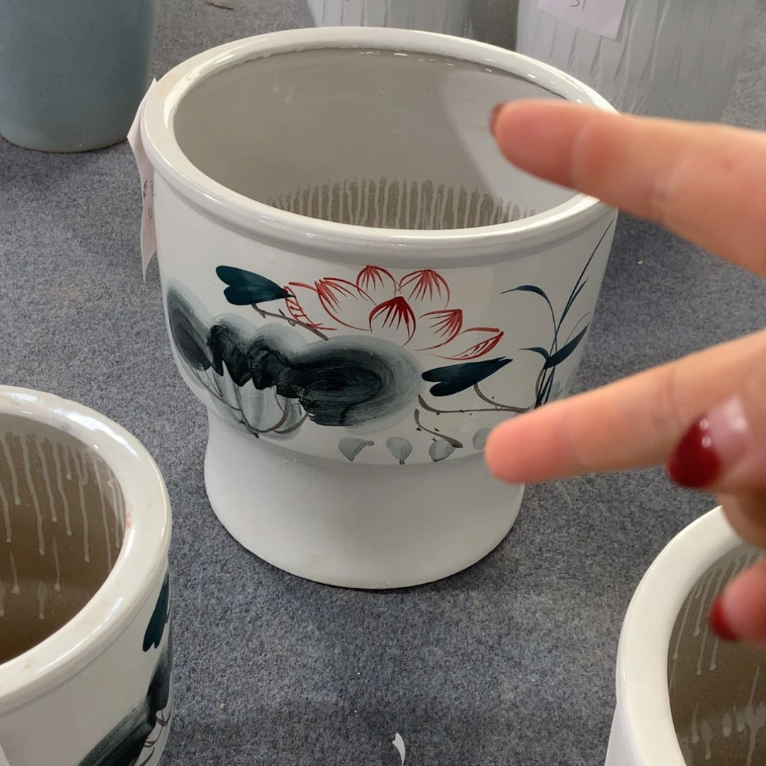 高温陶瓷花盆微瑕