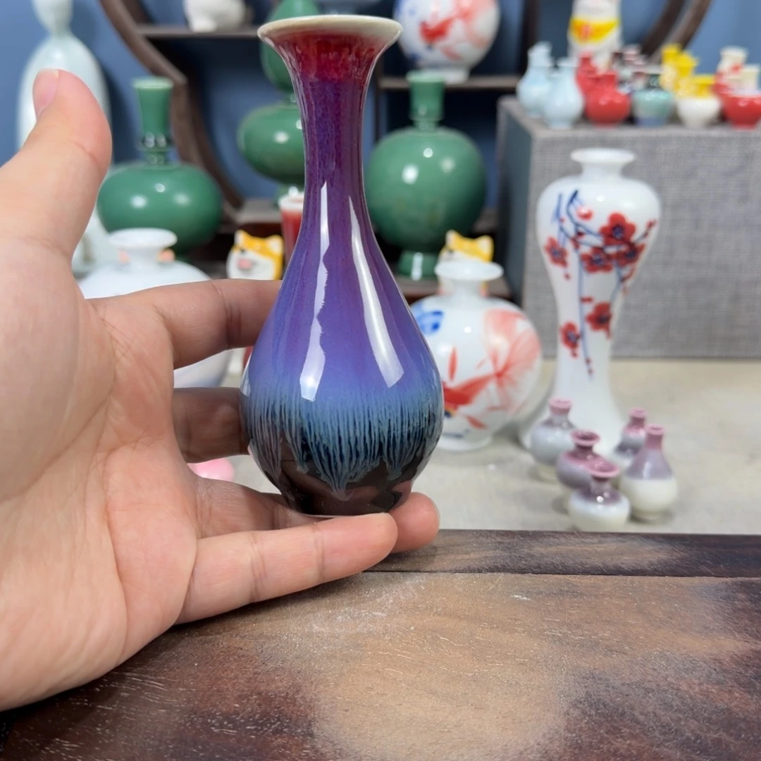 陶瓷手工小花器摆件