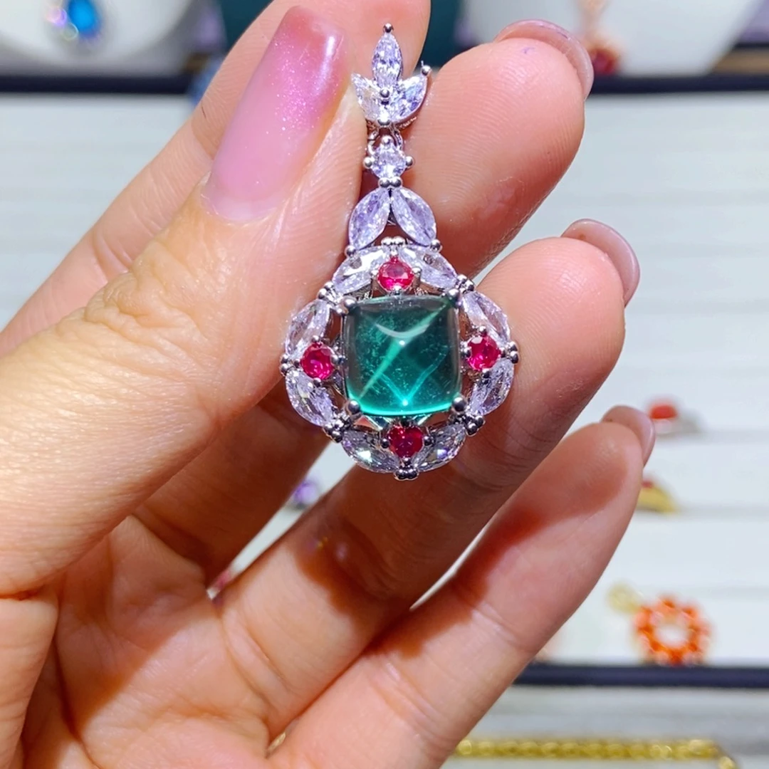 银S925镶嵌耳饰紫晶