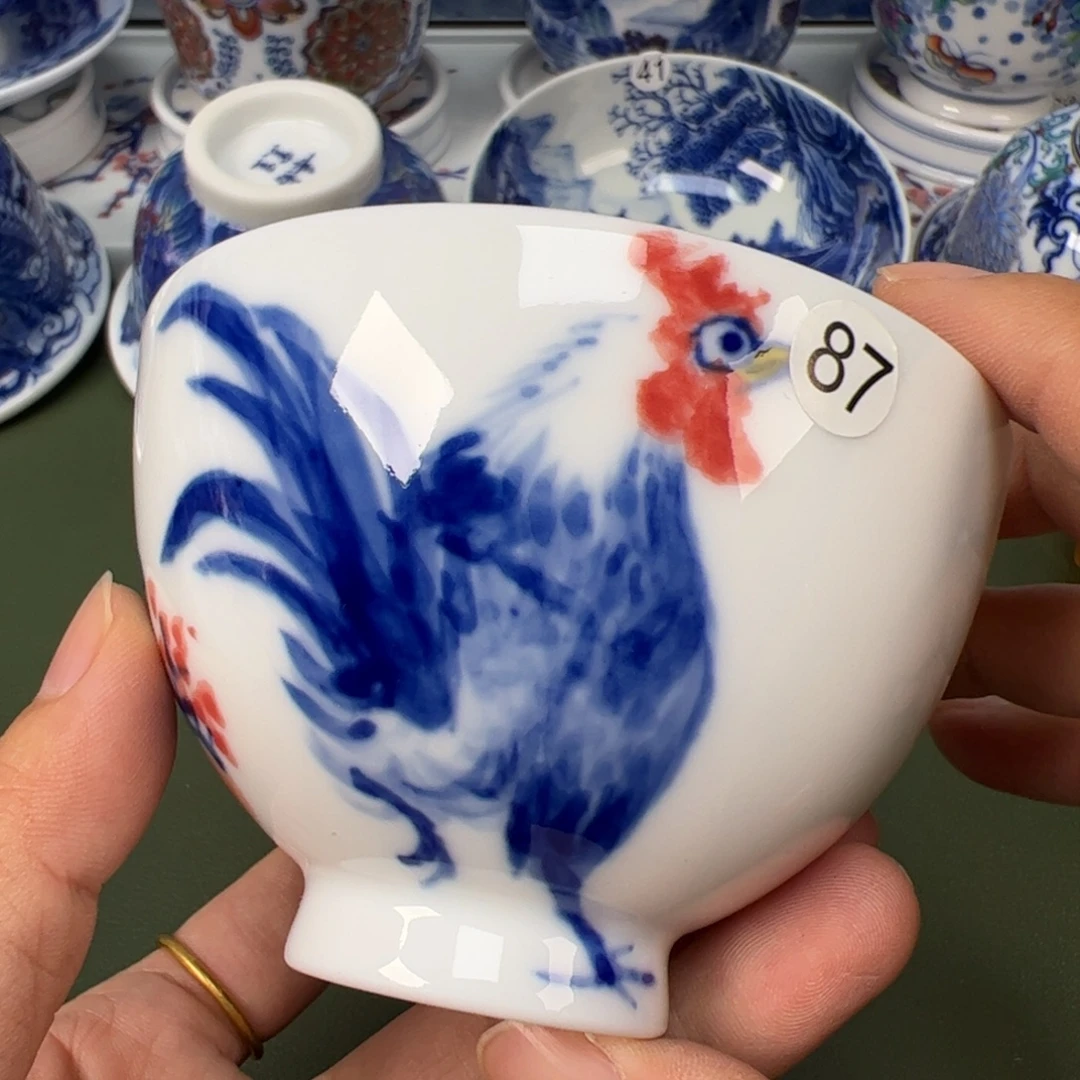 陶瓷景德镇纯手工纯手绘茶具木木87