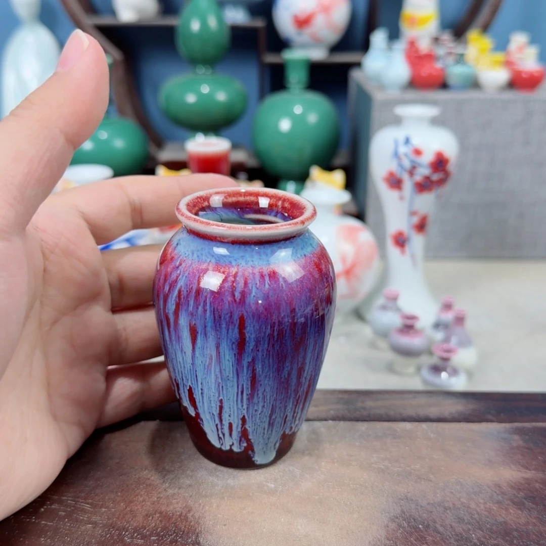 陶瓷手工小花器摆件