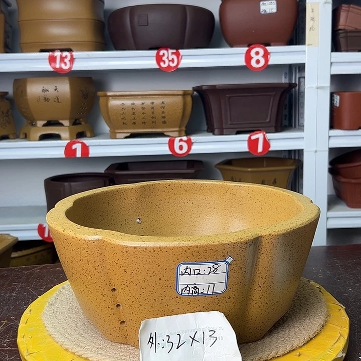 紫砂花盆你在一起