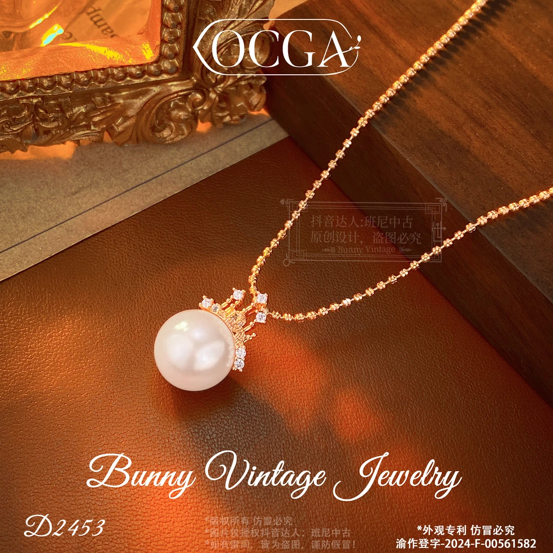 镀K金D2453 法★【梦幻城堡】春OCGA 欧斯伽斯 项链