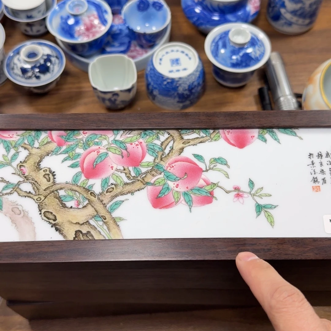 朝***天全手工全手绘陶瓷