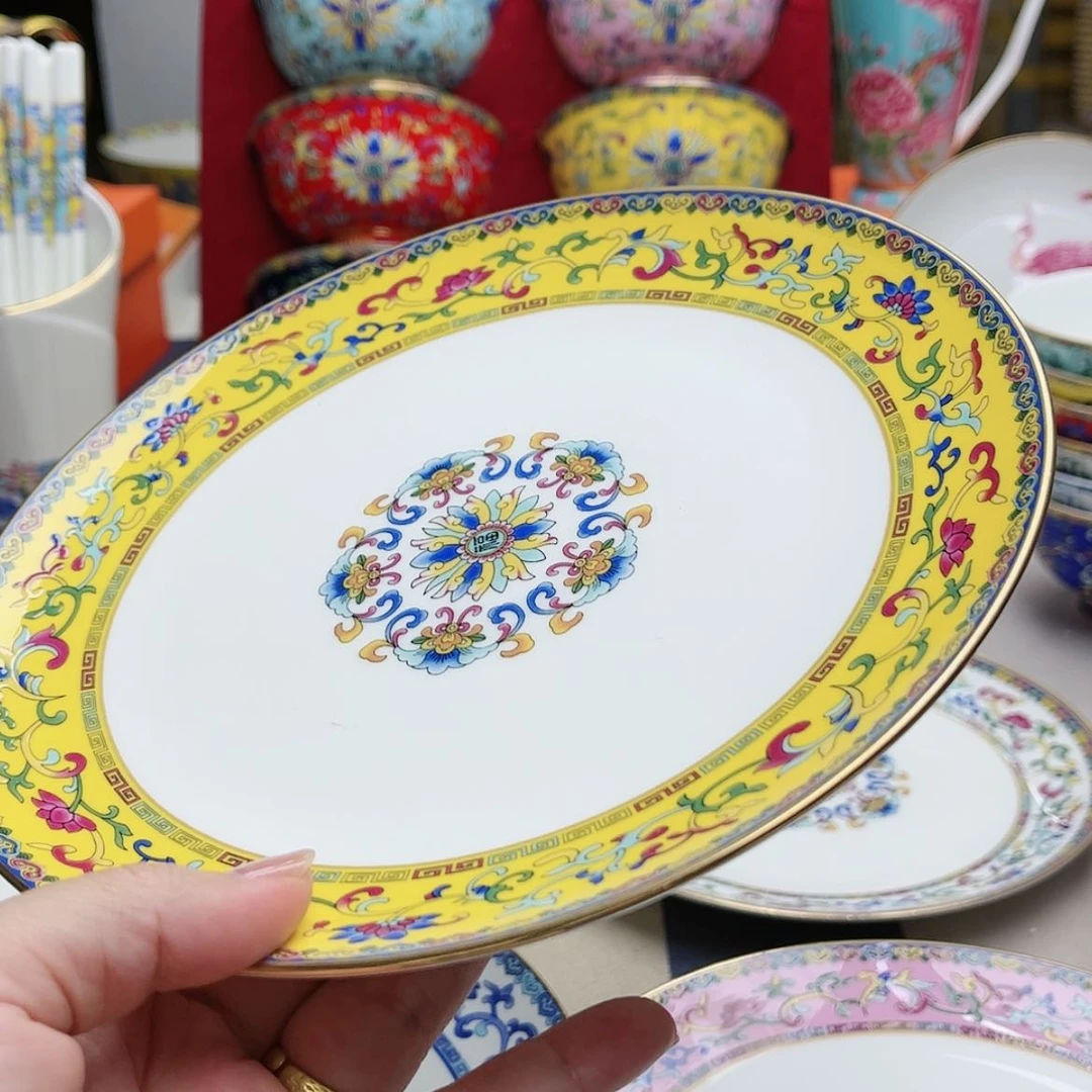 【闪购商品】珐琅8寸8个平………………