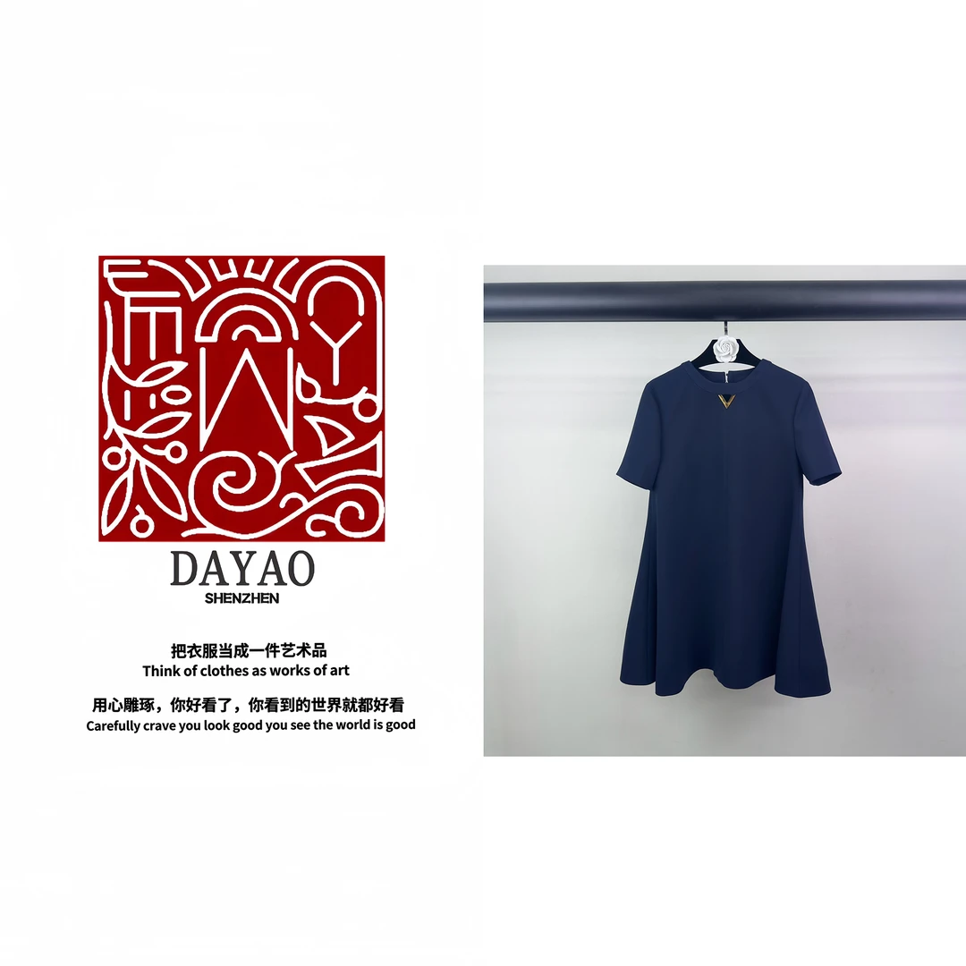 「DAYAO」名媛时尚高级感百搭气质时尚连衣裙青奢高端女装WY245139