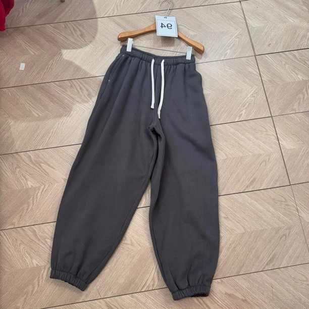 欧货美式复古休闲运动秋冬加绒哈伦灯笼阔腿卫裤子