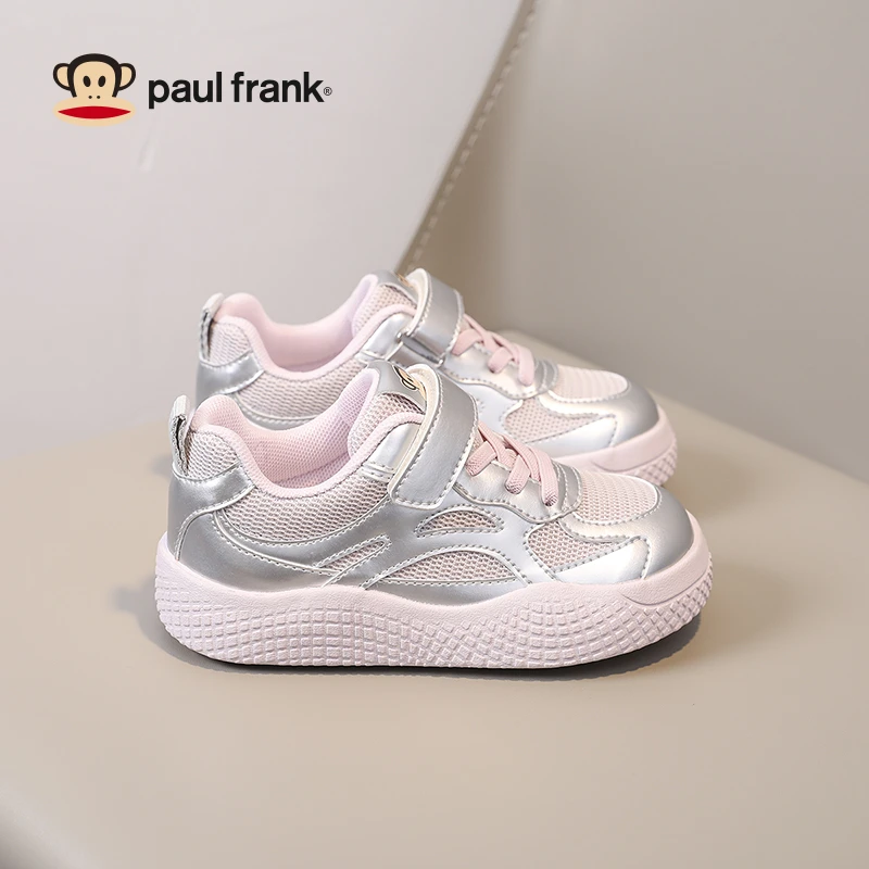 大嘴猴女童运动鞋儿童透气童鞋2025春秋季女孩网面软底休闲鞋防滑