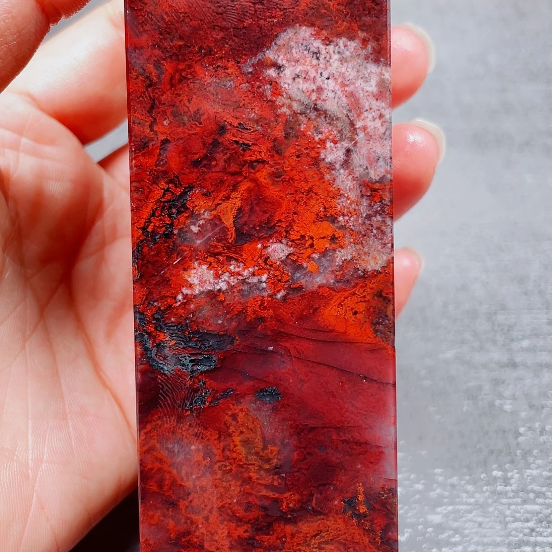 玉桂林鸡血玉印章镇尺33