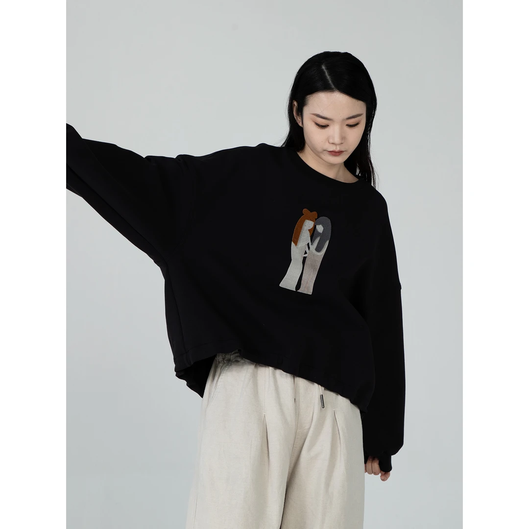 女装瑕疵品113241057连帽卫衣冬秋百搭休闲宽松