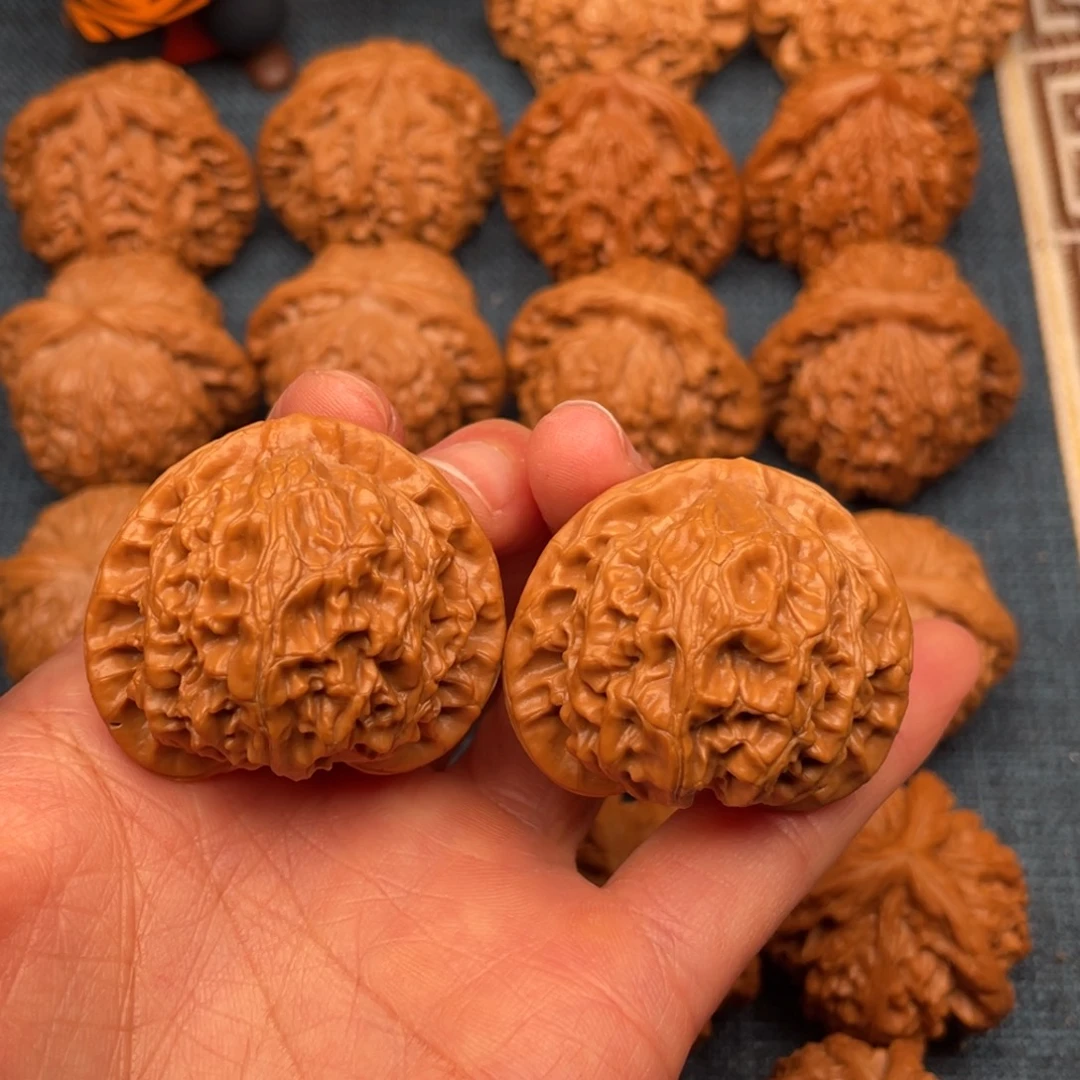 明***鹊把件文玩核桃41全品