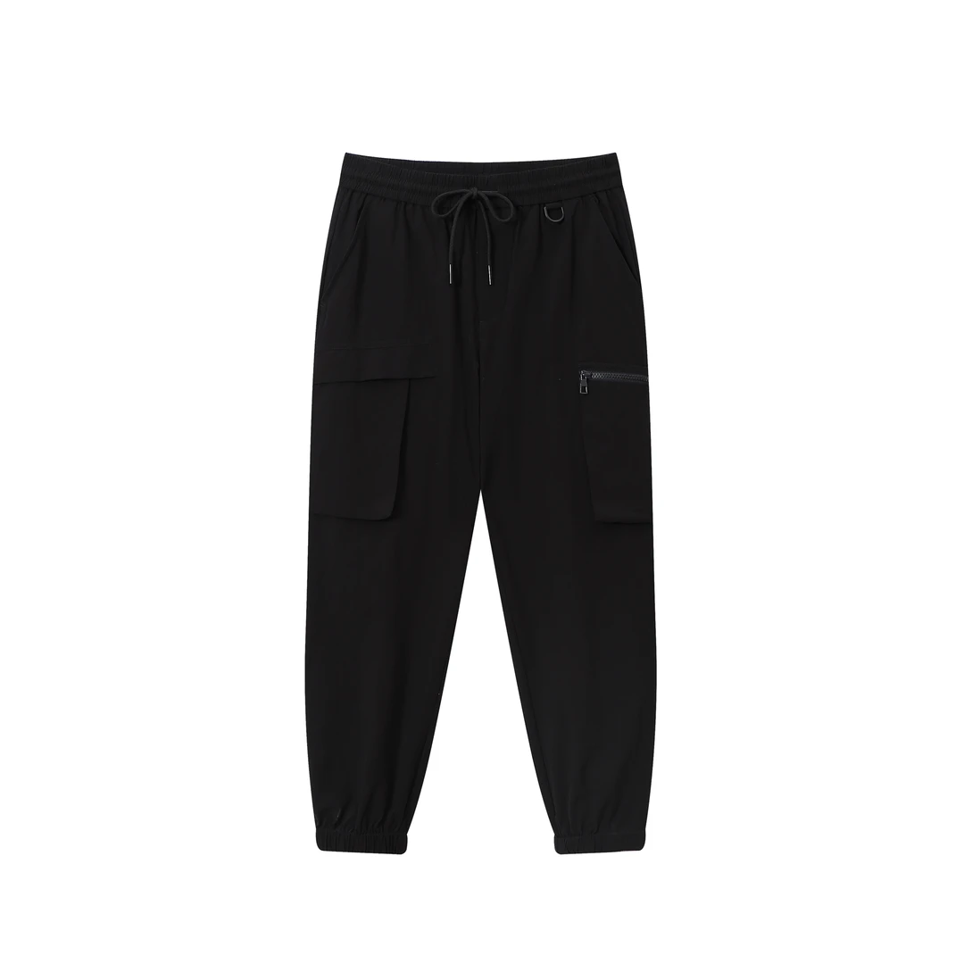 【TR】530-3061530休闲裤（合体型） 春秋简约抽绳束脚裤 男女同款