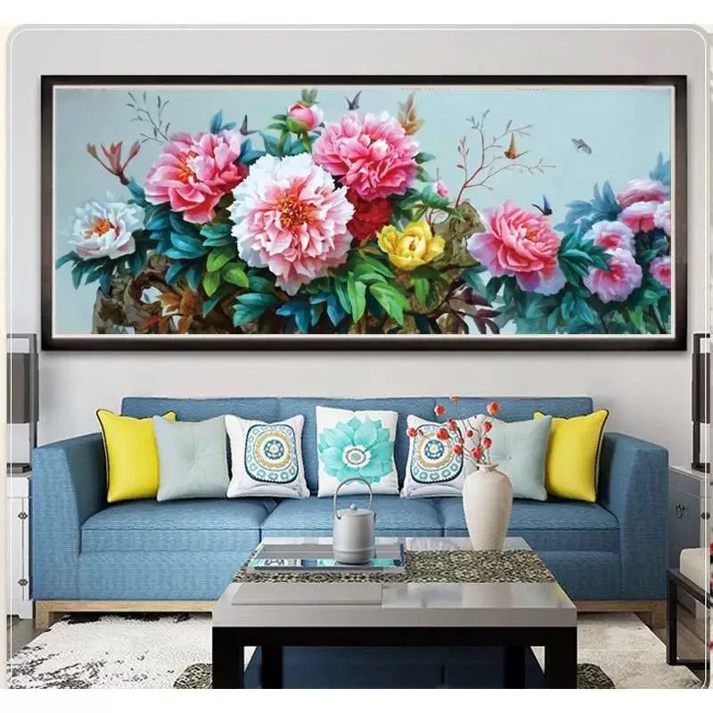 1.7大格纯手工绣好的十字绣刺绣客厅成品1151沁香芳华装饰画新款