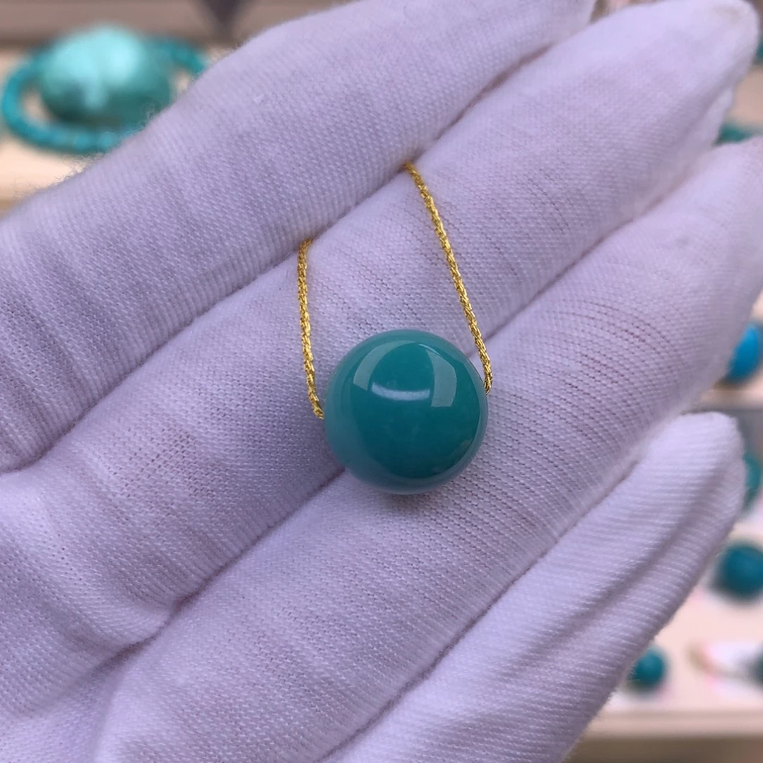 未镶嵌绿松石珠宝奇石12.9