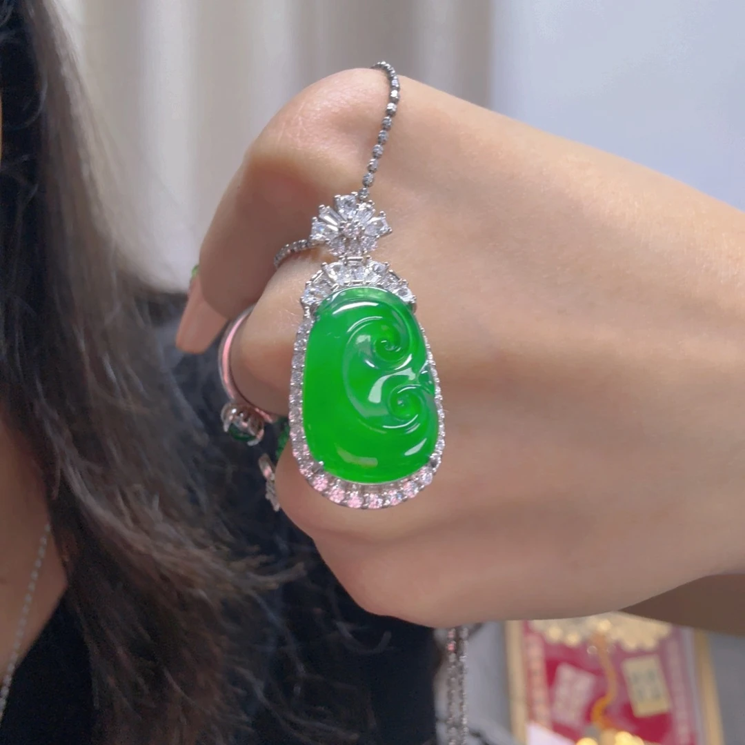 翡翠未镶嵌吊坠(不含链)