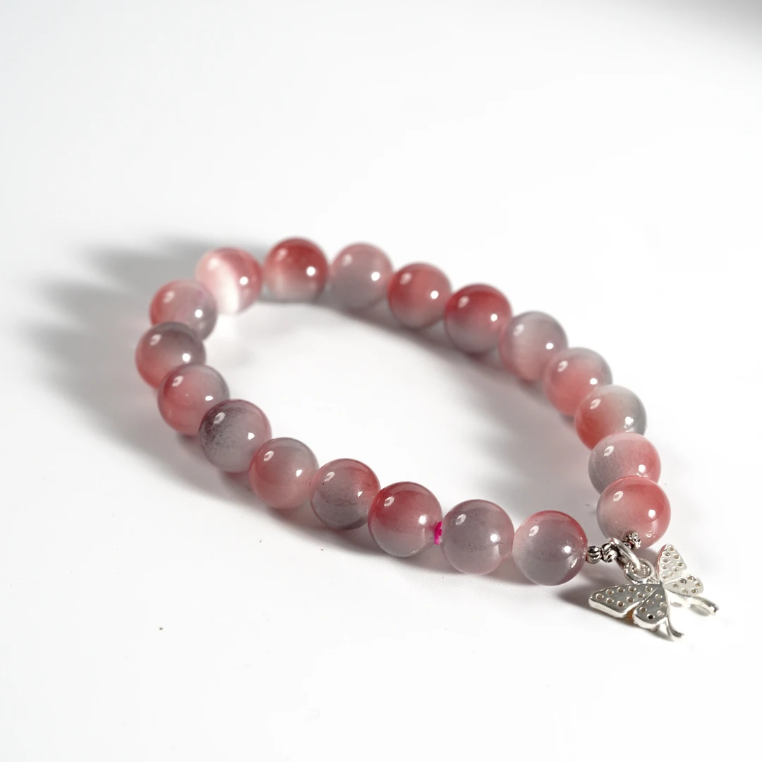 合金手链 【珊木居】QT615JY 石英石1.0圆珠单圈手串