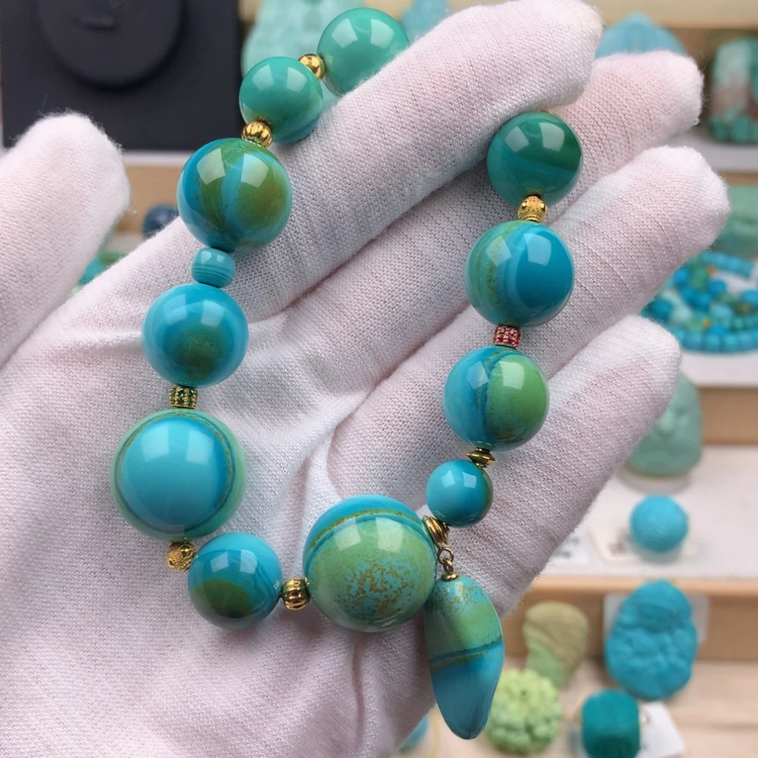 未镶嵌绿松石珠宝奇石