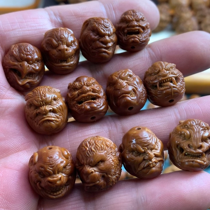 橄榄核手串/手链?****头橄榄核雕，十二生肖