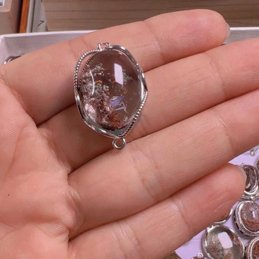 水晶手链银S800镀金镶嵌织*夏