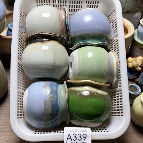 紫砂花盆339微瑕品口径5.5左右