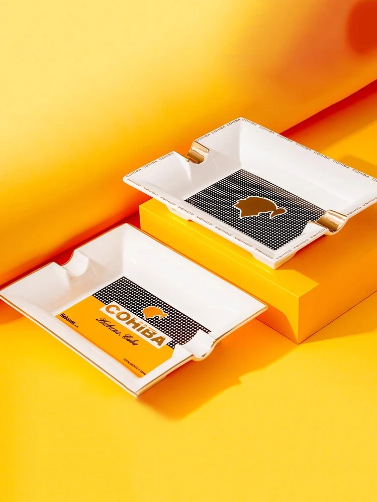 Siglo世纪最新款雪茄烟灰缸 Cohiba高希霸联名款 陶瓷真金水