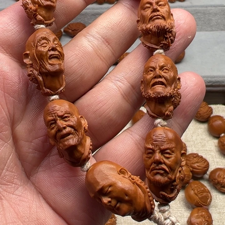 来****手串橄榄核橄榄核雕工艺制作