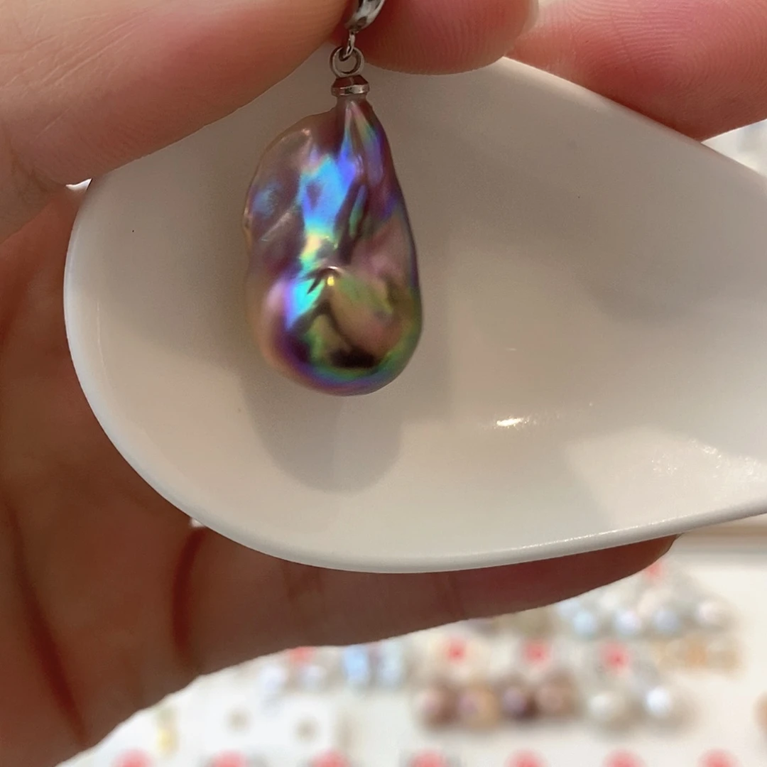 淡水珍珠颈饰银S925镶嵌