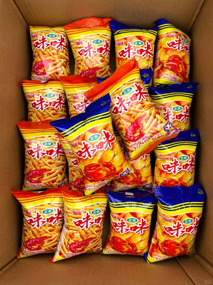 正宗爱尚咪咪虾条味蟹味薯条经典怀旧童年记忆学生解馋追剧小零食