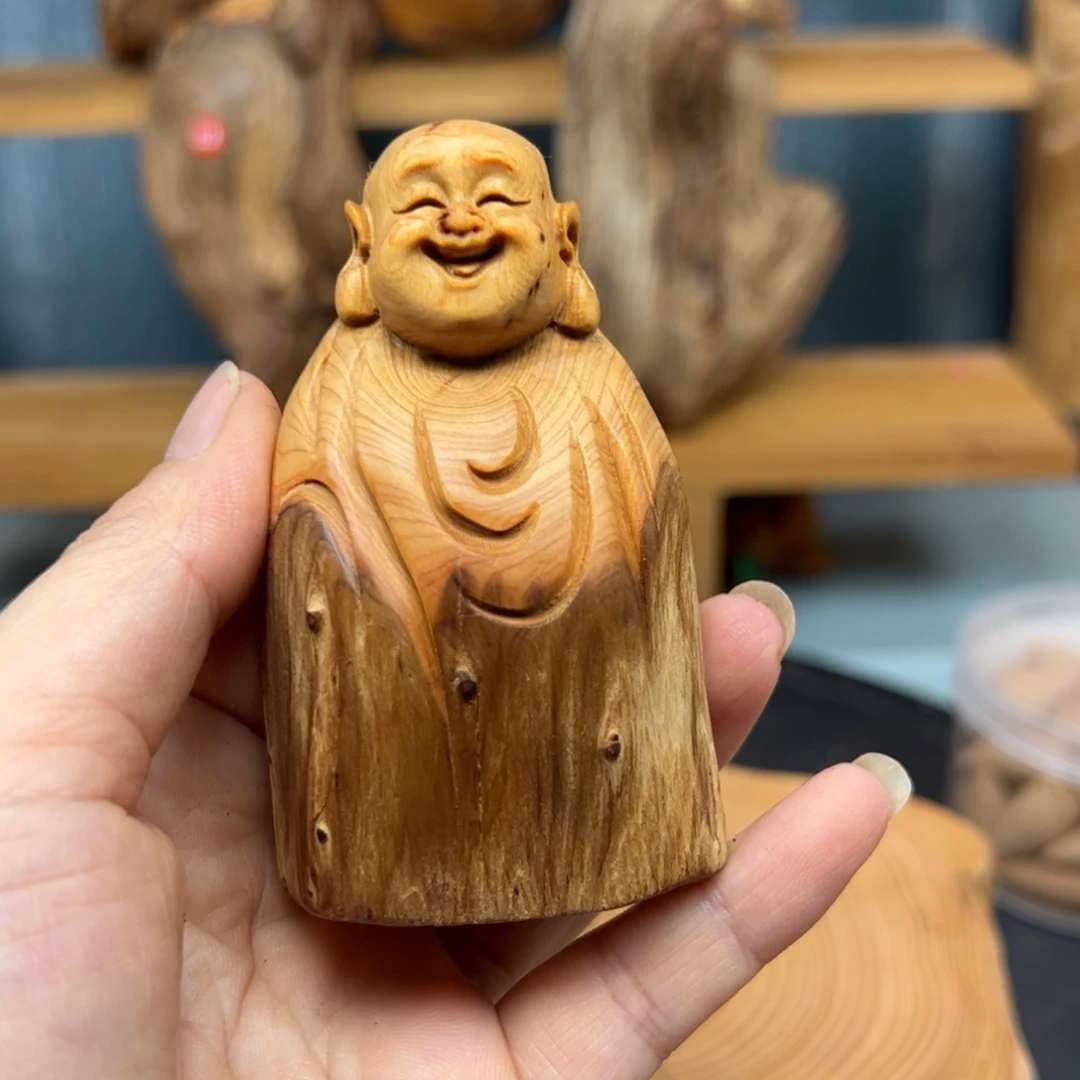 木洞*崖柏木摆件手把件，