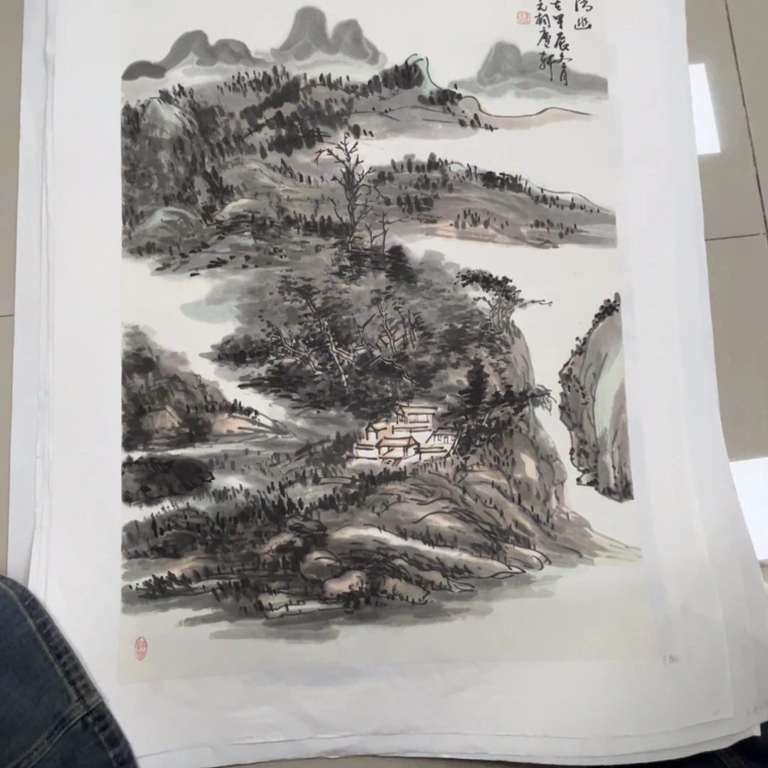 C***c国画王道元老师四尺三开身上旭