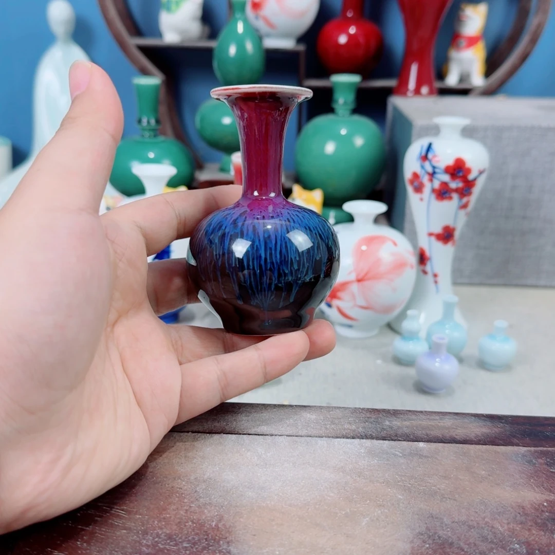 陶瓷手工小花器摆件