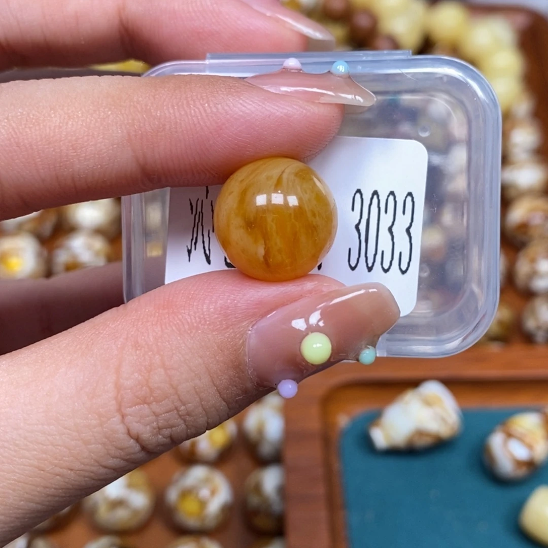 猴头核桃把件沁色圆珠老型3033