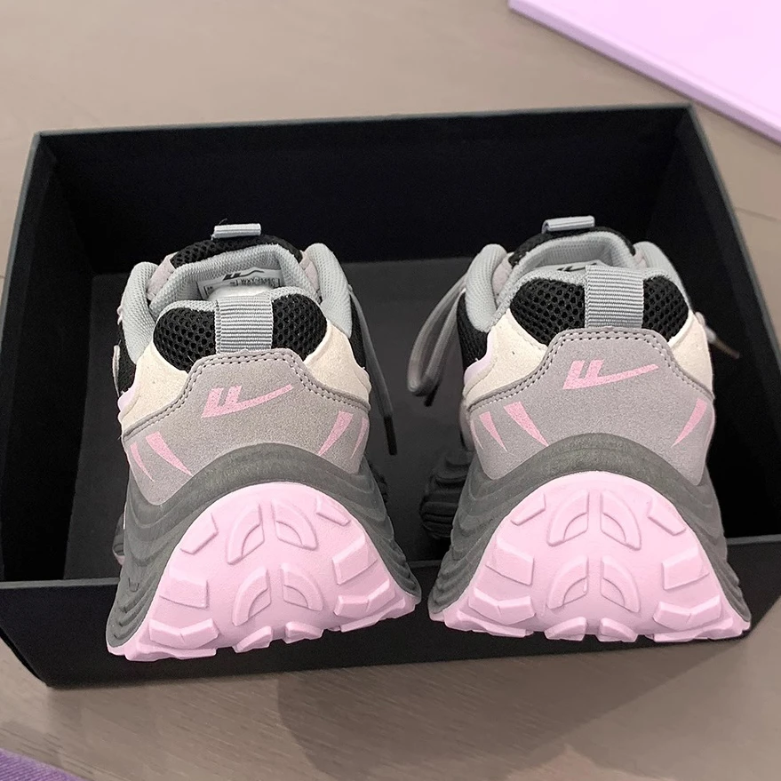 回力爆款厚底老爹鞋女鞋2025新款百搭休闲鞋小众轻便复古运动鞋子