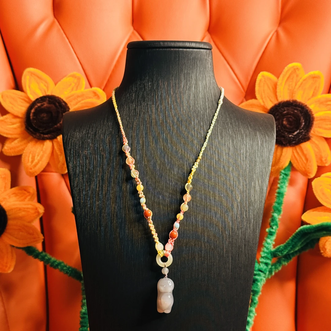 壹屿珠宝 1301和田玉典藏小猫颈饰